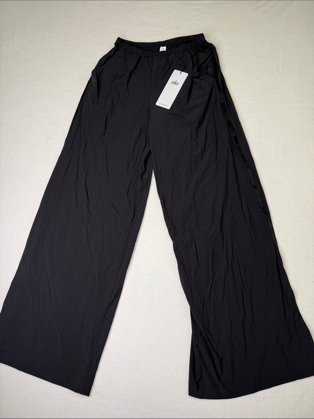ALO Yoga Black Wide Leg Flow Pants